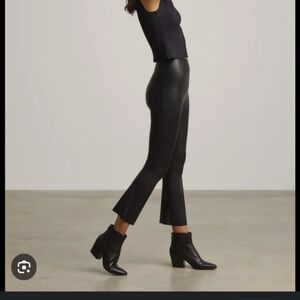 Commando cropped flare pant faux leather